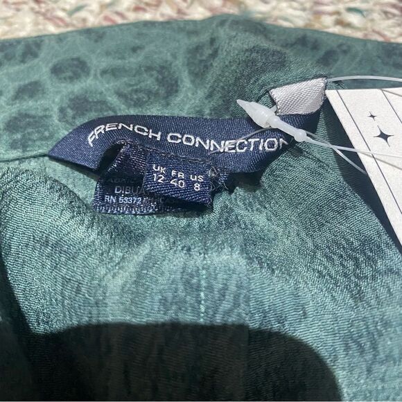 French Connection Mob Wife Alligator Print Trousers Womens Size 8 - Picture 7 of 8